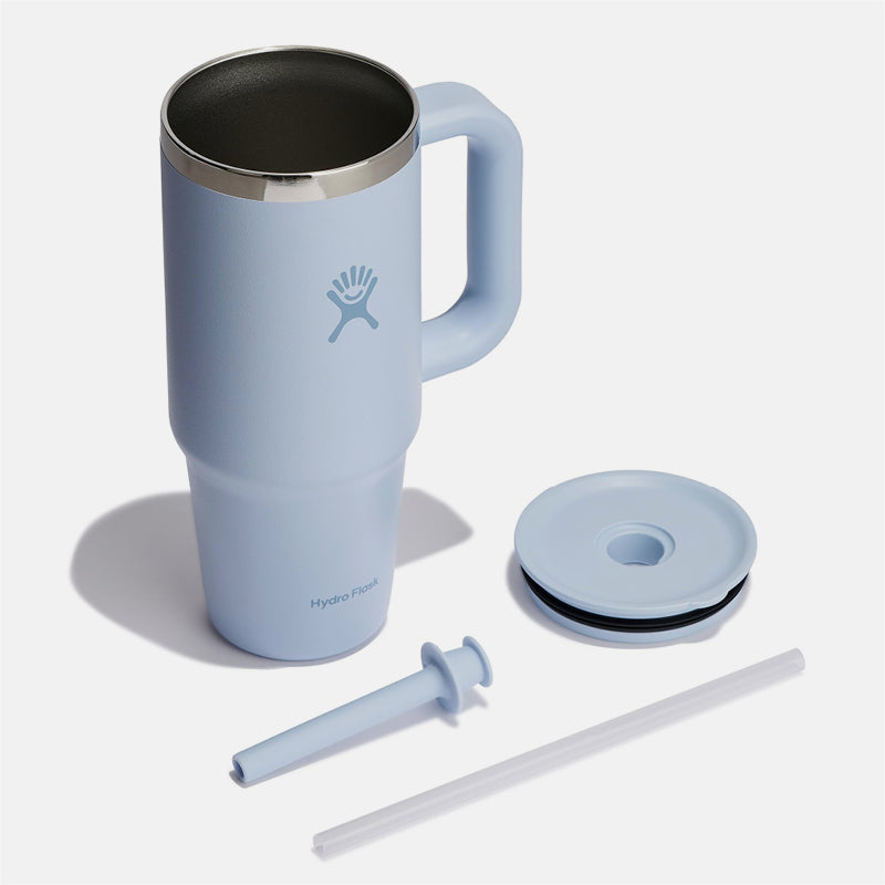 כוס שתיה עם ידית צד וקש All Around Travel Tumbler