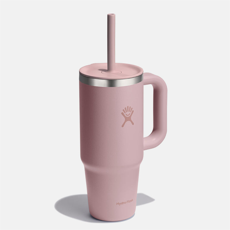 כוס שתיה עם ידית צד וקש All Around Travel Tumbler