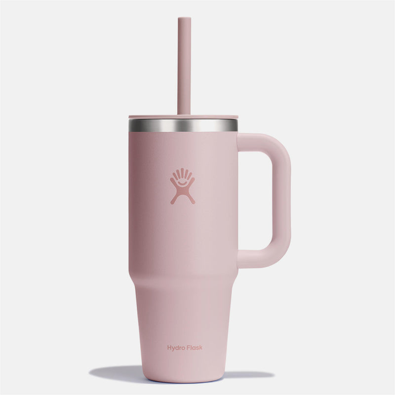 כוס שתיה עם ידית צד וקש All Around Travel Tumbler